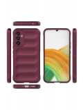 Newface Samsung Galaxy A15 4G Kılıf Optimum Silikon - Bordo