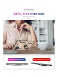 Newface Samsung Galaxy A22 Kılıf Sofya Yüzüklü Silikon Kapak - Gold
