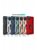 Newface Samsung Galaxy A22 Kılıf Sofya Yüzüklü Silikon Kapak - Rose