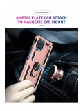 Newface Samsung Galaxy A22 Kılıf Sofya Yüzüklü Silikon Kapak - Rose