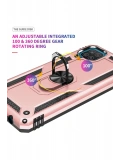 Newface Samsung Galaxy A22 Kılıf Sofya Yüzüklü Silikon Kapak - Rose