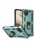 Newface Samsung Galaxy A22 Kılıf Sofya Yüzüklü Silikon Kapak - Yeşil
