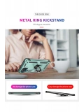 Newface Samsung Galaxy A22 Kılıf Sofya Yüzüklü Silikon Kapak - Yeşil