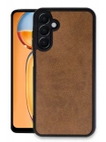 Newface Samsung Galaxy A35 5G Kılıf Aras Deri Kapak - Taba