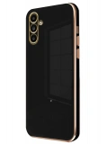 Newface Samsung Galaxy A35 5G Kılıf Volet Silikon - Siyah