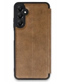 Newface Samsung Galaxy A36 Kılıf Flip Cover - Taba