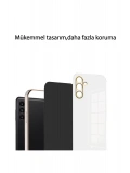 Newface Samsung Galaxy A55 5G Kılıf Volet Silikon - Siyah