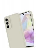 Newface Samsung Galaxy A56 Kılıf Viera Silikon - Krem
