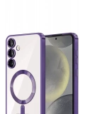 Newface Samsung Galaxy A56 Kross Magneticsafe Kapak - Mor