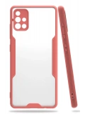 Newface Samsung Galaxy A71 Kılıf Platin Silikon - Pembe