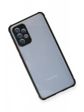 Newface Samsung Galaxy A72 Kılıf Miami Şeffaf Silikon - Siyah
