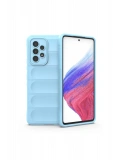 Newface Samsung Galaxy A73 5G Kılıf Optimum Silikon - Sky Blue