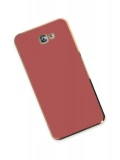 Newface Samsung Galaxy J7 Prime Kılıf Volet Silikon - Kırmızı