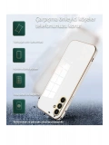 Newface Samsung Galaxy M15 Kılıf Volet Silikon - Mor