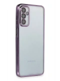 Newface Samsung Galaxy M23 Kılıf Razer Lensli Silikon - Mor