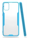 Newface Samsung Galaxy M31 Kılıf Platin Silikon - Mavi