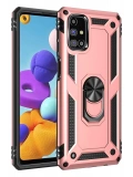 Newface Samsung Galaxy M31S Kılıf Sofya Yüzüklü Silikon Kapak - Rose