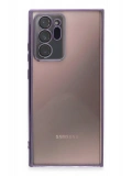 Newface Samsung Galaxy Note 20 Ultra Kılıf Razer Lensli Silikon - Mor