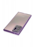 Newface Samsung Galaxy Note 20 Ultra Kılıf Razer Lensli Silikon - Mor