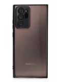 Newface Samsung Galaxy Note 20 Ultra Kılıf Razer Lensli Silikon - Siyah