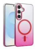Newface Samsung Galaxy S23 FE Glossy Magsafe Kapak - Pembe
