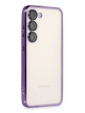 Newface Samsung Galaxy S23 Plus Kılıf Razer Lensli Silikon - Mor