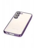 Newface Samsung Galaxy S23 Plus Kılıf Razer Lensli Silikon - Mor
