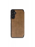 Newface Samsung Galaxy S24 FE Kılıf Flip Cover - Taba