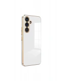 Newface Samsung Galaxy S24 FE Kılıf Volet Silikon - Beyaz
