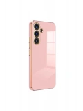 Newface Samsung Galaxy S24 FE Kılıf Volet Silikon - Pembe