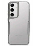 Newface Samsung Galaxy S24 Kılıf Boyi Silikon Kapak - Gümüş