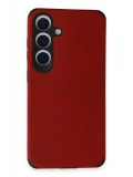 Newface Samsung Galaxy S24 Kılıf Loop Deri Silikon - Kırmızı