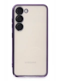 Newface Samsung Galaxy S24 Plus Kılıf Razer Lensli Silikon - Mor