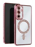 Newface Samsung Galaxy S25 Edge Joke Simli Magneticsafe Kılıf - Pembe