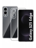 Newface Samsung Galaxy S25 Edge Kılıf Lüx Şeffaf Silikon