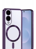 Newface Samsung Galaxy S25 Edge Kross Magneticsafe Kapak - Mor
