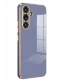 Newface Samsung Galaxy S25 Plus Kılıf Volet Silikon - Mavi