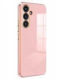 Newface Samsung Galaxy S25 Plus Kılıf Volet Silikon - Pembe