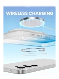 Newface Samsung Galaxy S25 Plus Pummel Shiny Magsafe Kapak - Mavi
