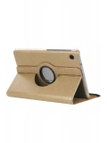 Newface Samsung Galaxy Tab A11 360 Tablet Deri Kılıf - Gold