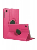 Newface Samsung Galaxy Tab A11 360 Tablet Deri Kılıf - Pembe