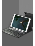 Newface Samsung Galaxy X200 Tab A8 10.5 Kılıf KC01 Smart Klavyeli Tablet Kılıfı - Siyah