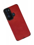 Newface Tecno Pova Neo Kılıf Loop Deri Silikon - Kırmızı