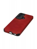 Newface Tecno Pova Neo Kılıf Loop Deri Silikon - Kırmızı