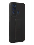 Newface Tecno Pova Neo Kılıf Mega Standlı Silikon - Siyah
