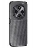 Newface Tecno Spark 30 Kılıf Auto Focus Karbon Kapak - Siyah