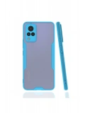 Newface Vivo V21 Kılıf Platin Silikon - Mavi