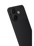 Newface Vivo V60 Lite Auto Focus Karbon Kapak - Siyah