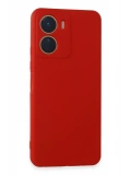 Newface Vivo Y16 Kılıf First Silikon - Kırmızı