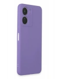 Newface Vivo Y16 Kılıf First Silikon - Lila